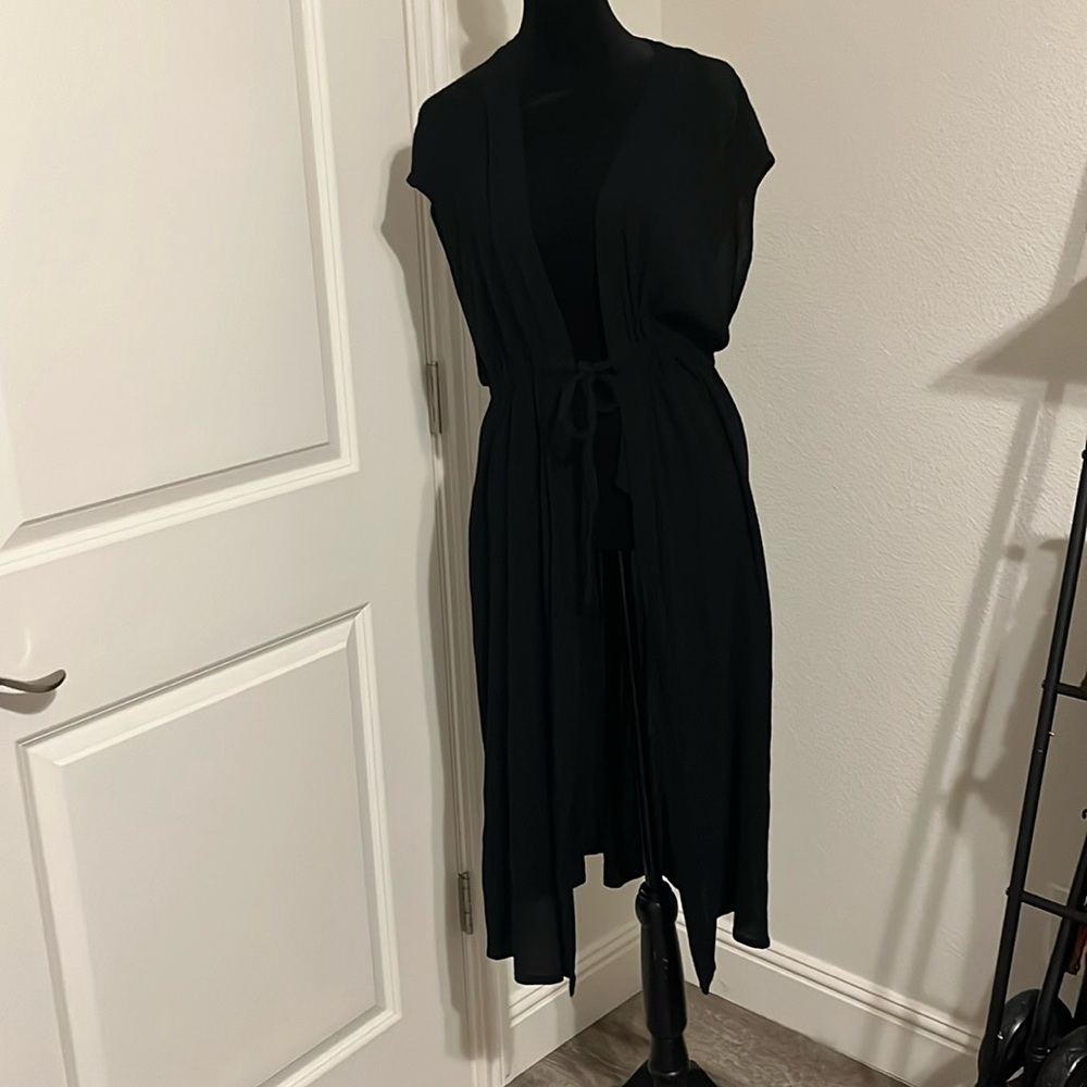 Size S/M black beach cover up